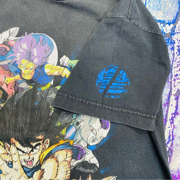 Dragon Ball Z Vintage Shirt Mens Small Goku Graphic Tee Y2K 2000s Anime Manga - Picture 5 of 5